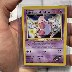 Pokemon Card - Sabrina's Mr. Mime Gym Heroes 1st Edition 94/132 Common 2000 LP+ - Image 1
