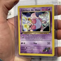 Pokemon Card - Sabrina's Mr. Mime Gym Heroes 1st Edition 94/132 Common 2000 LP+ - Image 2