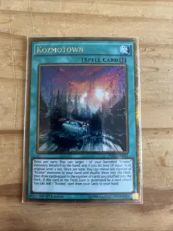 Kozmotown PGL3-EN032 Gold Secret Rare 1st Edition YuGiOh TCG Card - Image 1