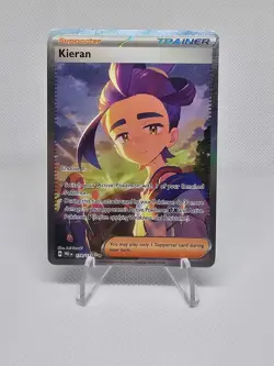 Pokemon Card Kieran 174/131 Prismatic Evolutions Special Illustration Rare NM ⭐ - Image 1