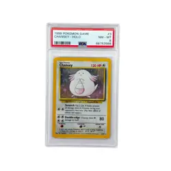 1999 Pokemon Game Chansey Holo #3 PSA 8 NM-MT Graded Card - Image 1