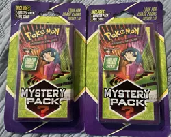 2 Packs Pokemon TCG Mystery Pack Booster/Foil Card/Chase Pack Seeded (1:10) - Image 1