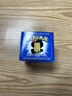 23K Gold Plated POLIWHIRL Pokemon Trading Card 1999 Burger King PokeBall NIB - Image 2