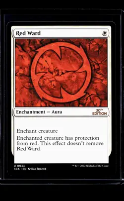2022 MTG Magic The Gathering 30A 30th Anniversary Edition #33 Red Ward - Image 1