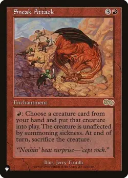 MTG English Sneak Attack NM Normal The List - Image 1
