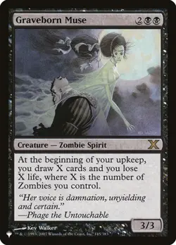 MTG English Graveborn Muse NM Normal The List - Image 1