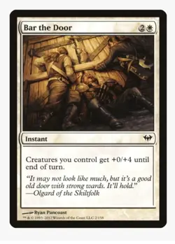 Bar the Door | MTG Magic | Dark Ascension (DKA) | Instant | +0/+4 | LP - Image 1