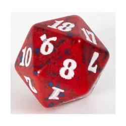 WOTC MTG Spindown d20 Life Counters Aether Revolt - Red & Blue w/White NM - Image 1