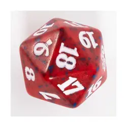 WOTC MTG Spindown d20 Life Counters Aether Revolt - Red & Blue w/White NM - Image 2