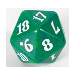 WOTC MTG Spindown d20 Life Counters Aether Revolt - Green & Blue w/White NM - Image 1