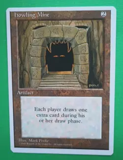 Magic the Gathering MTG Fourth (4th) Edition HOWLING MINE LP/EX RARE 1995 Nice! - Image 1