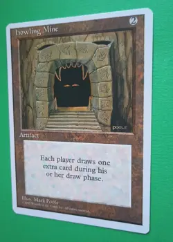 Magic the Gathering MTG Fourth (4th) Edition HOWLING MINE LP/EX RARE 1995 Nice! - Image 2