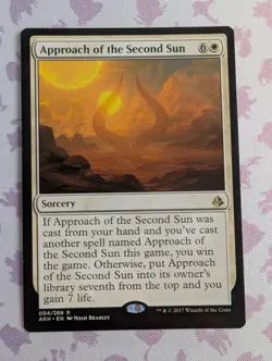 1x Approach of the Second Sun Light Play, English Amonkhet MTG Magic - Image 1