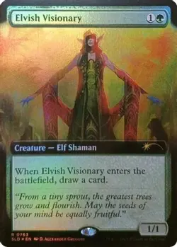 Elvish Visionary - Commander Legends - 223/361 - MTG - NM - FOIL - Image 1