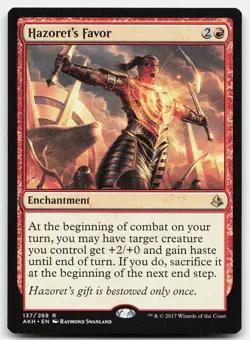MTG Hazoret's Favor R Amonkhet 137 LP - Image 1