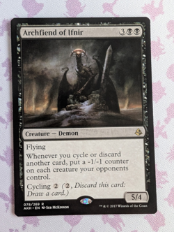 Archfiend of Ifnir - 86 - NM - Commander: Aetherdrift - MTG - Image 1