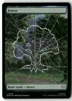Forest Foil Marvel's Spider-Man 193 NM MTG - Image 1