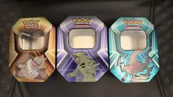 Lot of 3 Pokemon TRIPLE WHAMMY TINS ONLY Tyranitar Slaking Darkrai - EMPTY - Image 1
