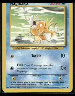 Pokemon Base Set #035/102 Magikarp Uncommon - Image 1