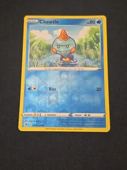 Chewtle 080/264 Swsh08: Fusion Strike Reverse Holo Pokemon TCG Light Played - Image 1