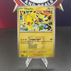 Pikachu “Winner” Promo 2025 World Championships SVP EN 225 Pokemon Worlds NM - Image 1
