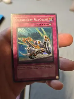 Yugioh Gladiator Beast War Chariot TDGS-EN074 Super Rare NM - Image 1