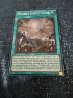 Yugioh Primite Lordly Lode 1st Edition Secret Rare MP25-EN114 - Image 1