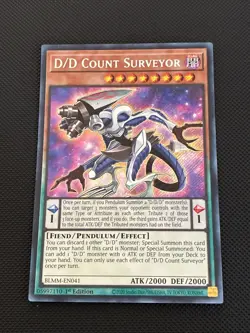 Yugioh! | D/D Count Surveyor (SE) BLMM-EN041 1st Edition Secret Rare Near Mint - Image 1