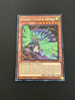 Yugioh! Radiant Typhoon Krosea (SE) DOOD-EN015 Secret Rare 1st Edition Near Mint - Image 1