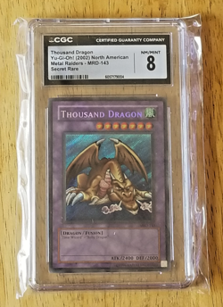 Yugioh tcg- Thousand Dragon- 2002 Metal Raiders - CGC Grade 8 - Image 1