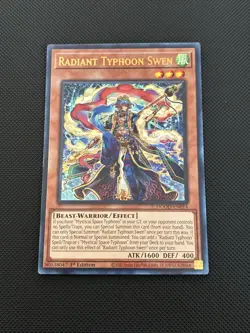 Yugioh Radiant Typhoon Swen (UR) DOOD-EN014 Ultra Rare 1st Ed Near Mint - Image 1