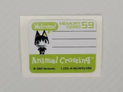 Fan Art - Animal Crossing Memory Card (DOL-008) LABEL (Nintendo GameCube) - Image 2