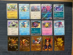 Lot of 15, Various Pokemon Cards - Image 1