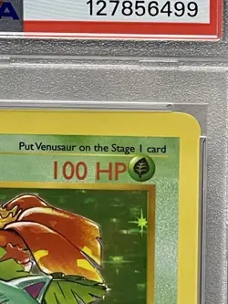 Pokemon Venusaur Base Set Shadowless Holo Rare #15 PSA 8 CLEAN CARD - Image 4