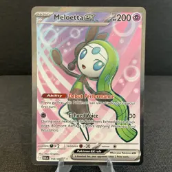 Meloetta ex 159/086 Sv: Black Bolt Full Art Ultra Rare Holo Pokemon TCG Card - Image 1