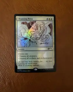 NM FOIL Cleansing Nova Sketch Art SLD #730 Secret Lair Bonus Card - Image 1