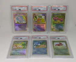 Pokemon Japanese Vintage Southern Island Holo Foil Cards (Lot of 6) PSA 8 - Image 1