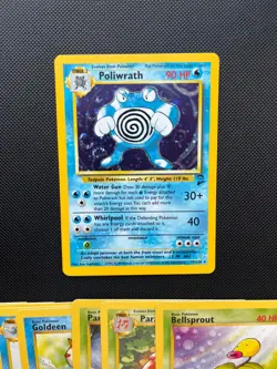 Pokemon Base Set 2 Opened Booster Pack + All Cards + Poliwrath 15/130 Bundle - Image 2