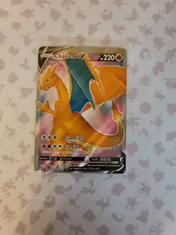 SEALED Pokemon TCG Charizard v SWSH050 Black Star Promo Card NM - Image 1