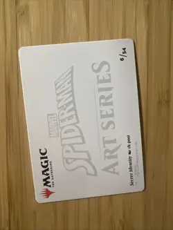 Secret Identity Art Card, Magic the Gathering Spider-Man, MTG Art Card, 6 Signed - Image 2