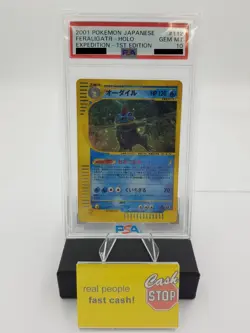 Feraligatr 112/128 PSA 10 Holo Expedition 1st Edition Pokemon 2001 Japanese Card - Image 1