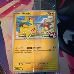 Pikachu SVP101 Black Star SV Promo Play League Pokemon Card TCG Mint - Image 1