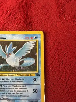 Articuno 2/62 Fossil Holo Wotc Pokemon Card Vintage 1999 Played - Image 2