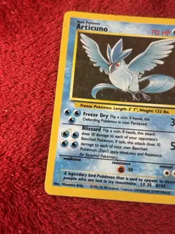 Articuno 2/62 Fossil Holo Wotc Pokemon Card Vintage 1999 Played - Image 4