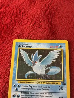 Articuno 2/62 Fossil Holo Wotc Pokemon Card Vintage 1999 Played - Image 5