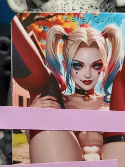 1/1 Only 1 Made Harley Quinn DC F/N Spicy Topless Lonestar Customs Waifu Card - Image 2