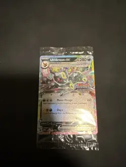 Pokemon TCG Prismatic Evolutions Umbreon EX Card 060/131 Stamped Promo, Sealed - Image 1
