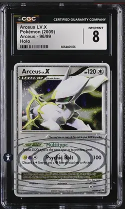 Pokemon 2009 Platinum Arceus Holo Card LV.X 96/99 CGC 8 - Image 1