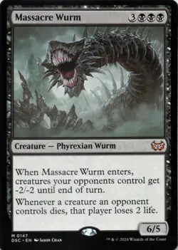 MTG Massacre Wurm Normal NM Commander: Duskmourn: House of Horror Magic 147 - Image 1