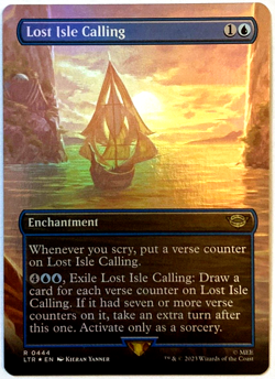 MTG Lost Isle Calling The Lord of the Rings 0444 BORDERLESS FOIL NM - Image 1